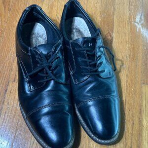 Nunn Bush Men’s 8.5M Black Leather Cap Toe Oxford Dress Shoes Lace Up